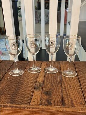 "Spirit of Freedom" USS George Washington Wine Glasses (4)